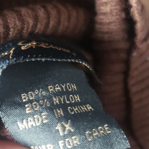 Ashley Stewart Brown Turtleneck Sweater - Picture 5 of 5